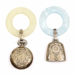 STERLING SILVER RATTLES & MUG
