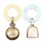 STERLING SILVER RATTLES & MUG