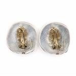 STERLING SILVER TAXCO EARRINGS, BROOCH, & PILL BOX