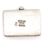 STERLING SILVER TAXCO EARRINGS, BROOCH, & PILL BOX