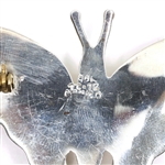 STERLING SILVER TAXCO EARRINGS, BROOCH, & PILL BOX