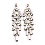 STERLING SILVER TAXCO EARRINGS - PIERCED & CLIP-ON