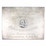 GERMAN .800 SILVER OSCAR ALBRECHT PLAQUE