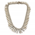 TAXCO STERLING SILVER MODERNIST CHOKER NECKLACE