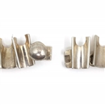 TAXCO STERLING SILVER MODERNIST CHOKER NECKLACE