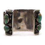 STERLING SILVER DELLA & PRESLEY CURLEY TURQUOISE CUFF