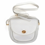 GUCCI WHITE MONOGRAMMED CROSSBODY PURSE