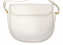GUCCI WHITE MONOGRAMMED CROSSBODY PURSE