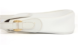 GUCCI WHITE MONOGRAMMED CROSSBODY PURSE