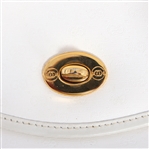 GUCCI WHITE MONOGRAMMED CROSSBODY PURSE
