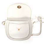 GUCCI WHITE MONOGRAMMED CROSSBODY PURSE