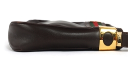 GUCCI BROWN SHERRY LINE SHOULDER BAG