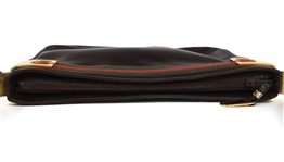 GUCCI BROWN SHERRY LINE SHOULDER BAG