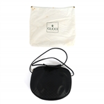 GUCCI BLACK MONOGRAMMED CROSSBODY PURSE