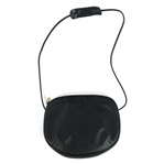 GUCCI BLACK MONOGRAMMED CROSSBODY PURSE