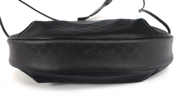 GUCCI BLACK MONOGRAMMED CROSSBODY PURSE