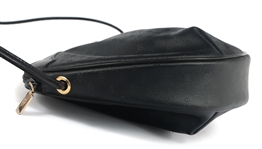 GUCCI BLACK MONOGRAMMED CROSSBODY PURSE