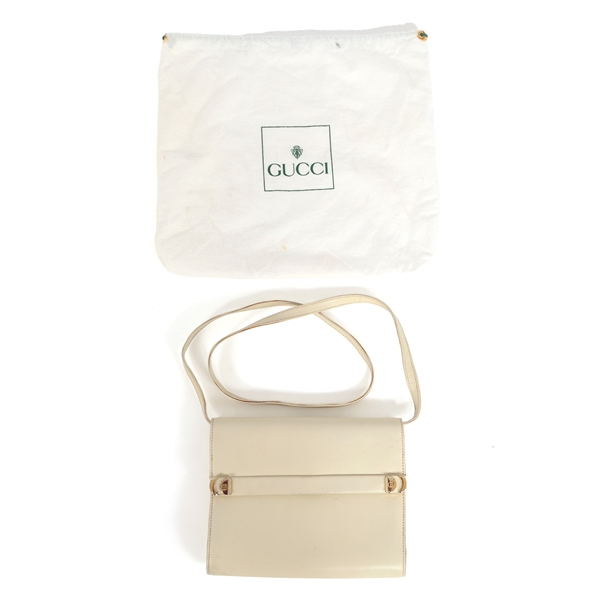 GUCCI WHITE CLUTCH / SHOULDER BAG