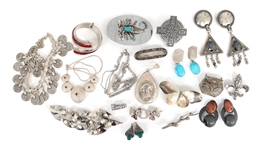 SILVER-TONE COSTUME JEWELRY