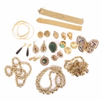 GOLD-TONED COSTUME JEWELRY