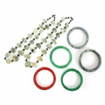 JADE & CARNELIAN BRACELETS & NECKLACES