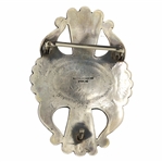 STERLING SILVER BUFFALO DANCER BELT BUCKLE