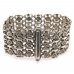 STERLING SILVER LOTUS FLOWER BRACELET