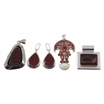 STERLING SILVER PENDANTS & EARRINGS