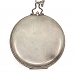 STERLING SILVER GUILLOCHE ENAMEL COMPACT