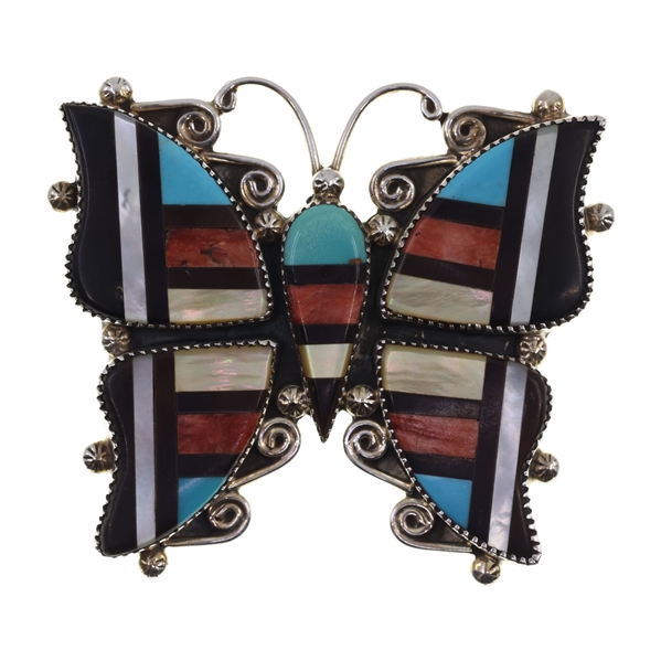 STERLING SILVER LORRAINE WAATSA BROOCH / PENDANT