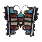 STERLING SILVER LORRAINE WAATSA BROOCH / PENDANT