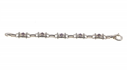 STERLING SILVER BRACELETS & BROOCH