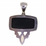 STERLING SILVER BLACK ONYX PENDANTS & RINGS