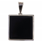STERLING SILVER BLACK ONYX PENDANTS & RINGS