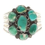 STERLING SILVER TURQUOISE CUFF BRACELET
