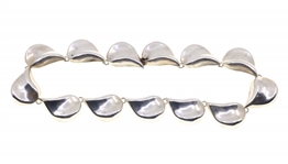 TAXCO STERLING SILVER NECKLACE, EARRINGS & BRACELET SET