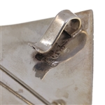 TAXCO STERLING SILVER ABSTRACT EARRINGS & BROOCH SET