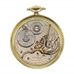 MEN'S HAMILTON 14K GOLD 992 RAILROAD GRADE POCKET WATCH