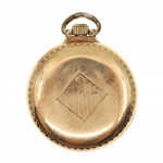 MEN'S HAMILTON GOLD-FILLED CASE POCKET WATCH 