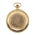 MEN'S HAMILTON 14K GOLD CASE POCKET WATCH