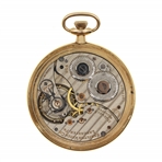 MEN'S HAMILTON 14K GOLD CASE POCKET WATCH