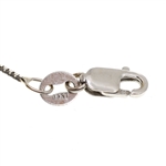 14K WHITE GOLD 0.64 CTW 3-STONE DIAMOND PENDANT & CHAIN