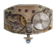 LADIES BENRUS 14K WHITE GOLD CASE MECHANICAL WRISTWATCH