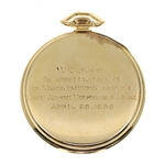 MEN'S HAMILTON 14K GOLD POCKET WATCH