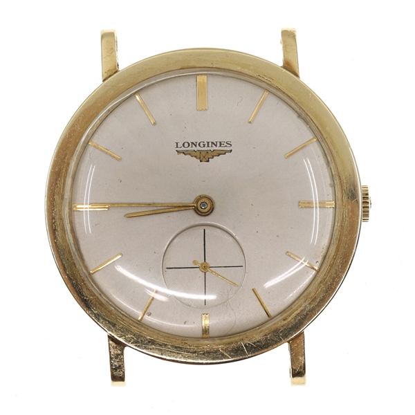 MENS LONGINES 14K GOLD CASE MECHANICAL WRISTWATCH