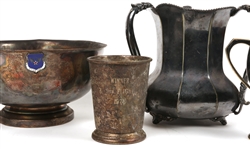 20TH CENTURY SILVER PLATED TROPHIES & AWARDS