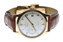 MENS ZENITH ELITE 18K GOLD CASE AUTOMATIC WRISTWATCH