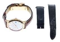 MEN'S ZENITH ELITE 18K GOLD CASE AUTOMATIC WRISTWATCH