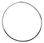 14K YELLOW & WHITE GOLD REVERSIBLE OMEGA NECKLACE