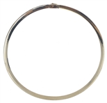 14K YELLOW & WHITE GOLD REVERSIBLE OMEGA NECKLACE